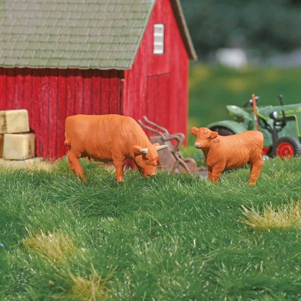 BUSCH 79890 - A-Set: Kuh mit Kalb H0